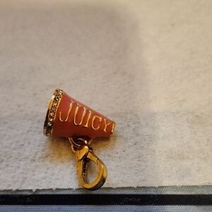 Juicy Couture Gold-Tone Pink Megaphone Charm